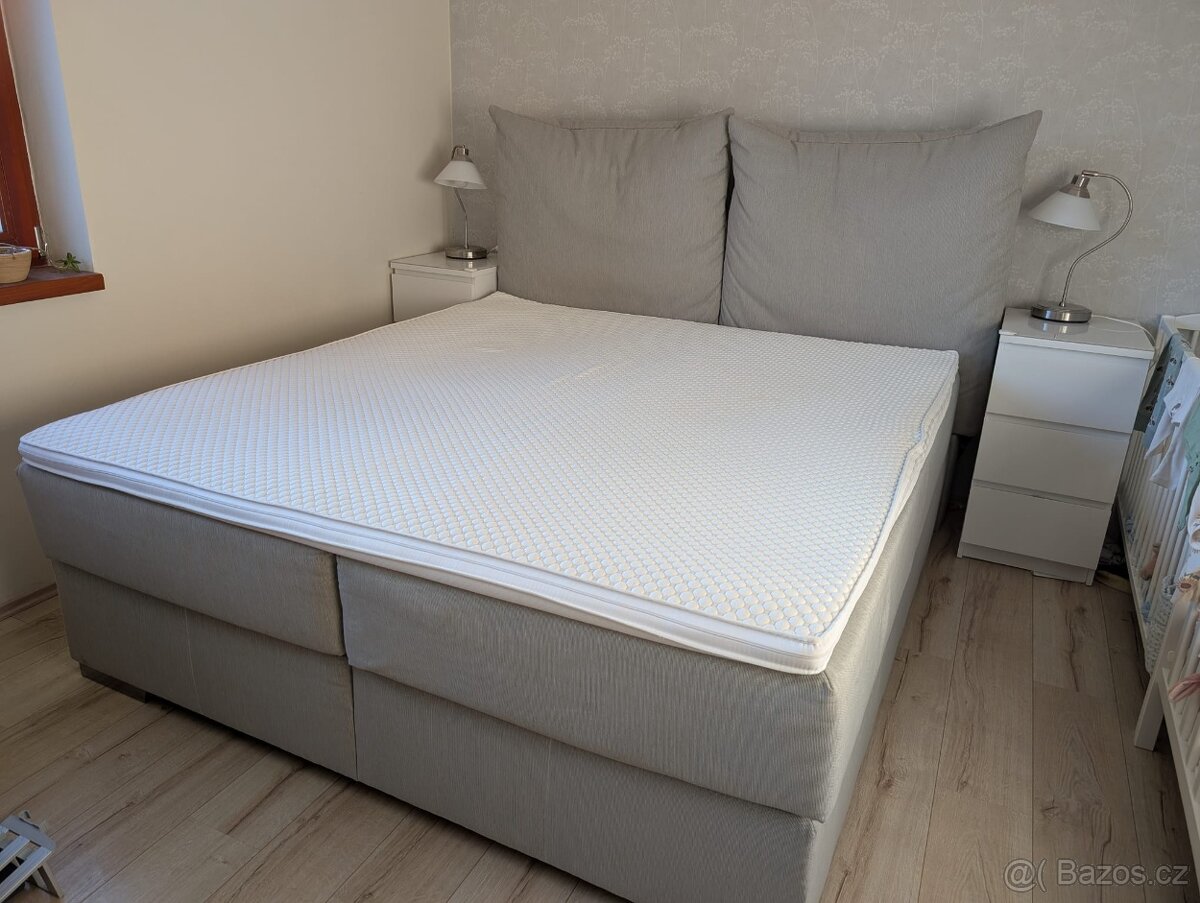 Čalouněná postel boxspring - 3