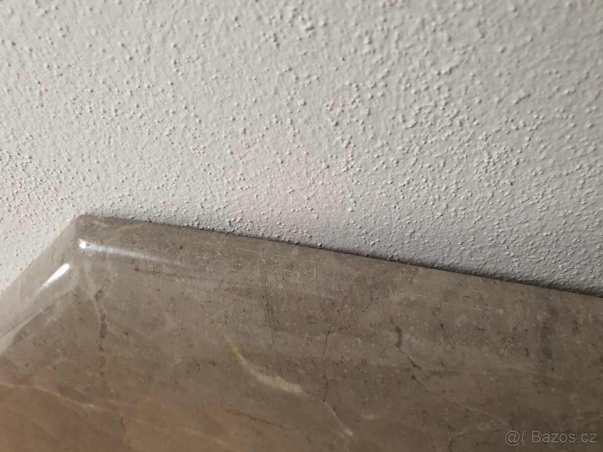 luxus mramorová deska pěkná kvalitní silná 8hran - 3