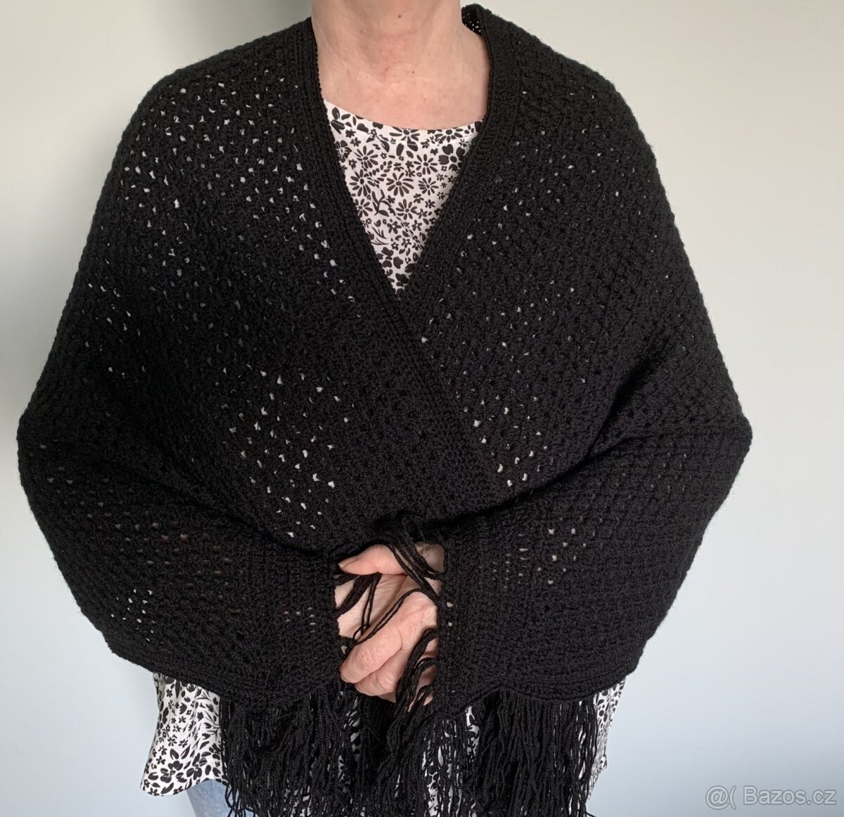 Háčkovaný pléd bílý, doprava zdarma - 3