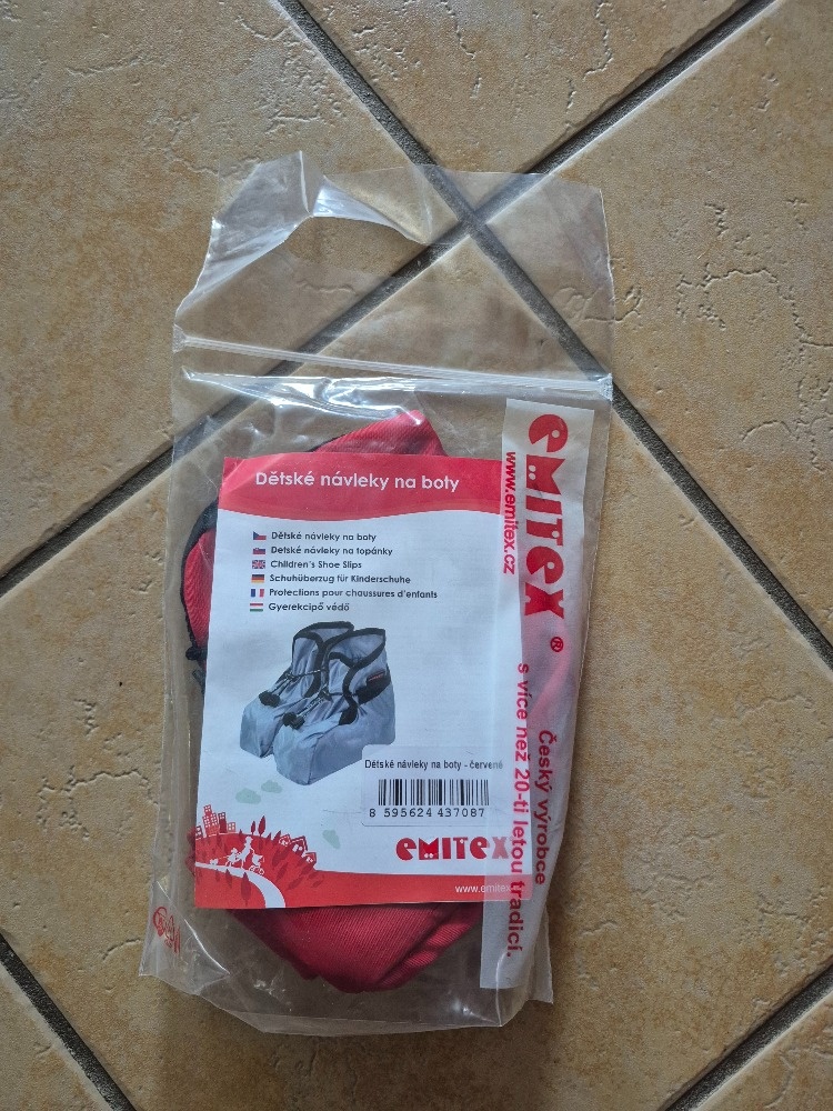 Dětské návleky na boty červené Emitex - 3