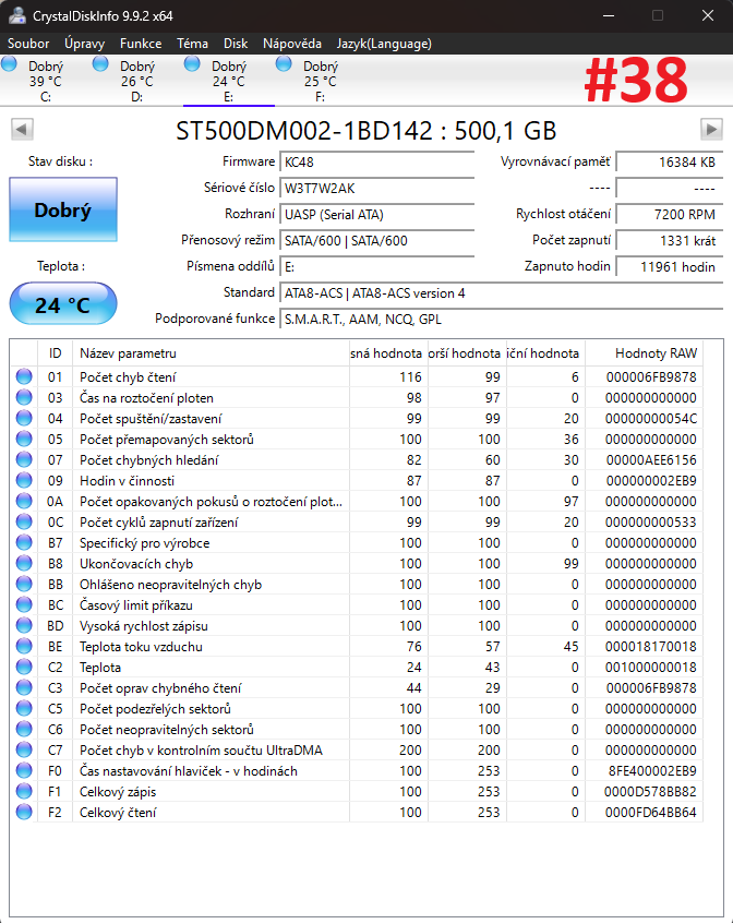 HDD 500GB SATA 3.5" - více modelů - 3