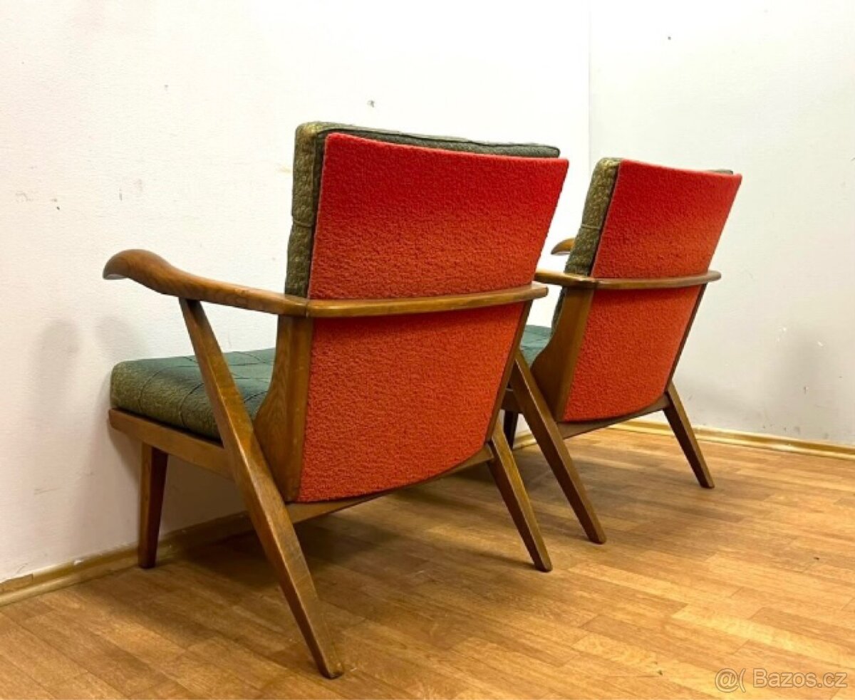 Retro křesla Nábytkárny Stod 60. léta - 3