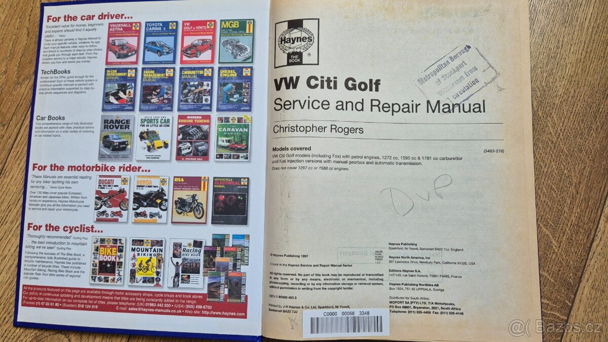 Volkswagen Citi Golf manuál - 3