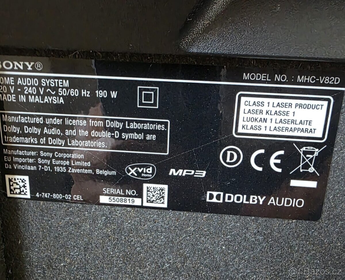 Zvukový systém Sony - 3