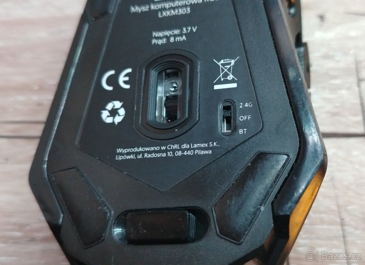 Bezdrátová RGB Dobíjecí BT Myš - 3