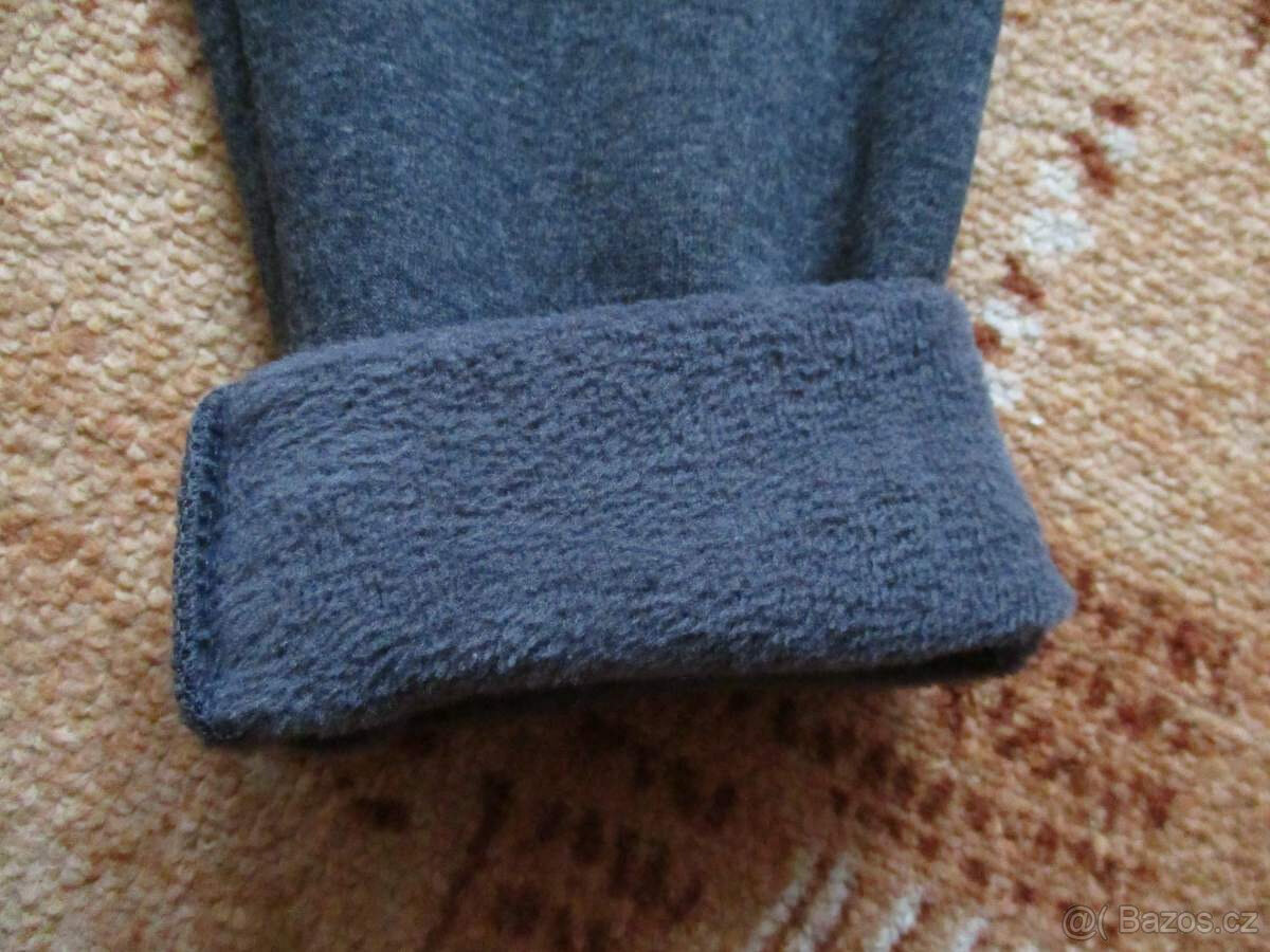 Dámské zimní termo legíny šedé bambusové S 36 2ks - 3