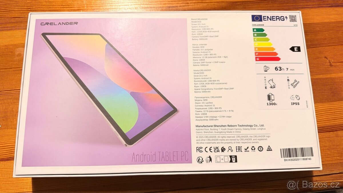 🟢 NOVÝ TABLET CRELANDER W30 – KOMPLETNÍ BALENÍ 🟢 - 3