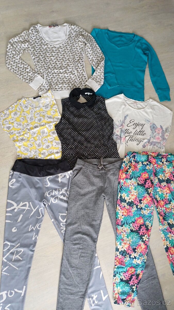 SET: dívčí tepláky, legíny, mikiny - 3