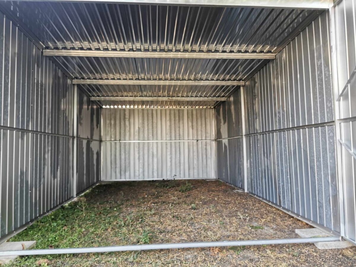 Plechová garáž 3x5 druhe jakosti - 3