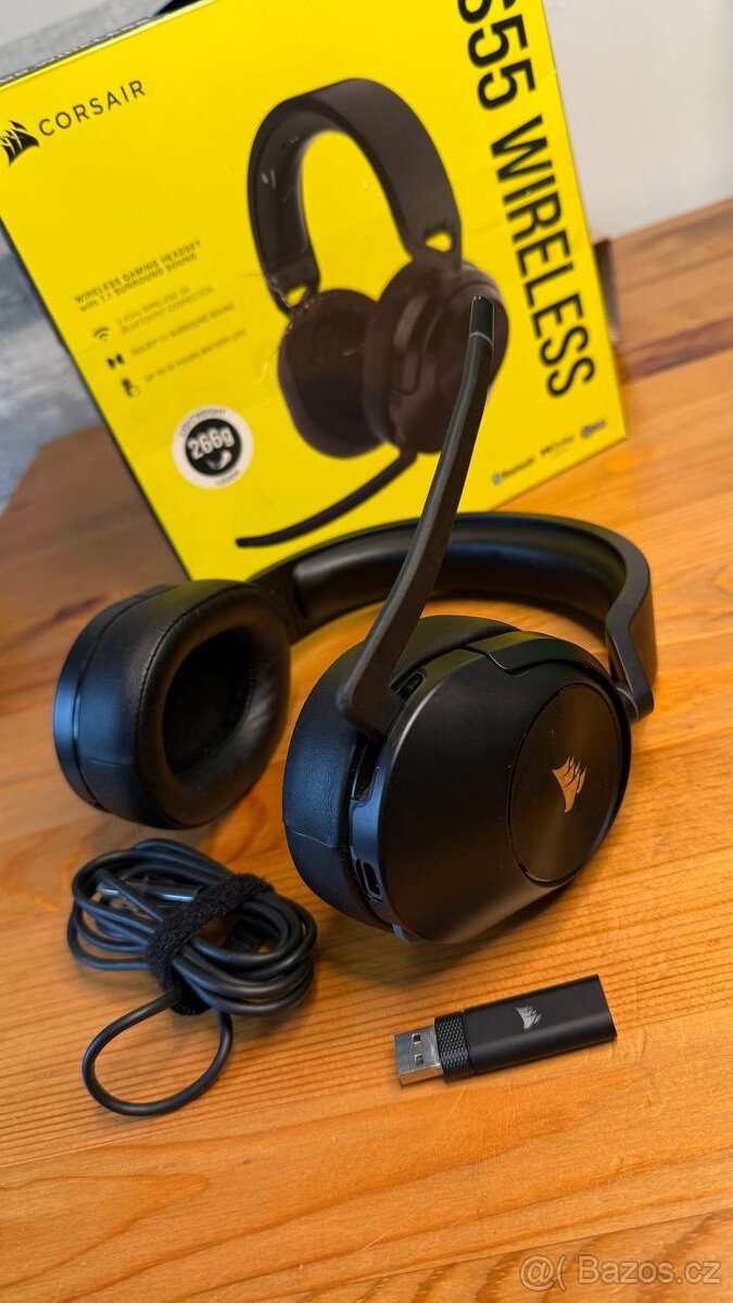 Herní sluchátka Corsair HS55 Wireless - 3