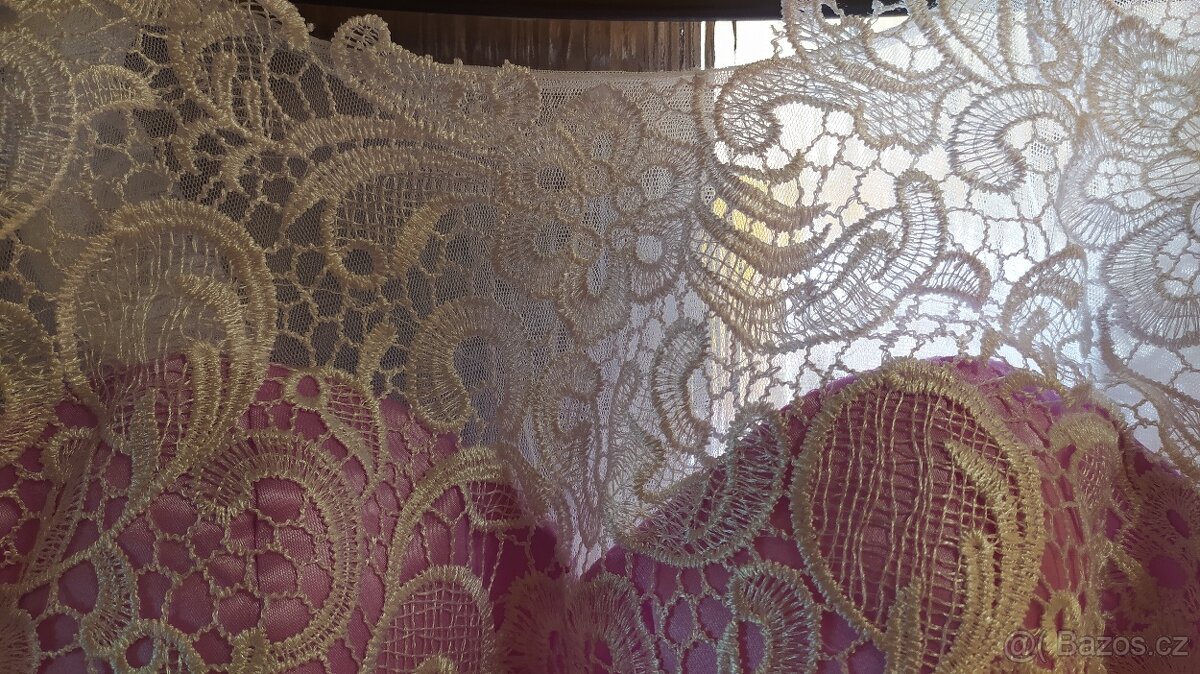 Slavnostní šaty s krajkou vel 40 - 3