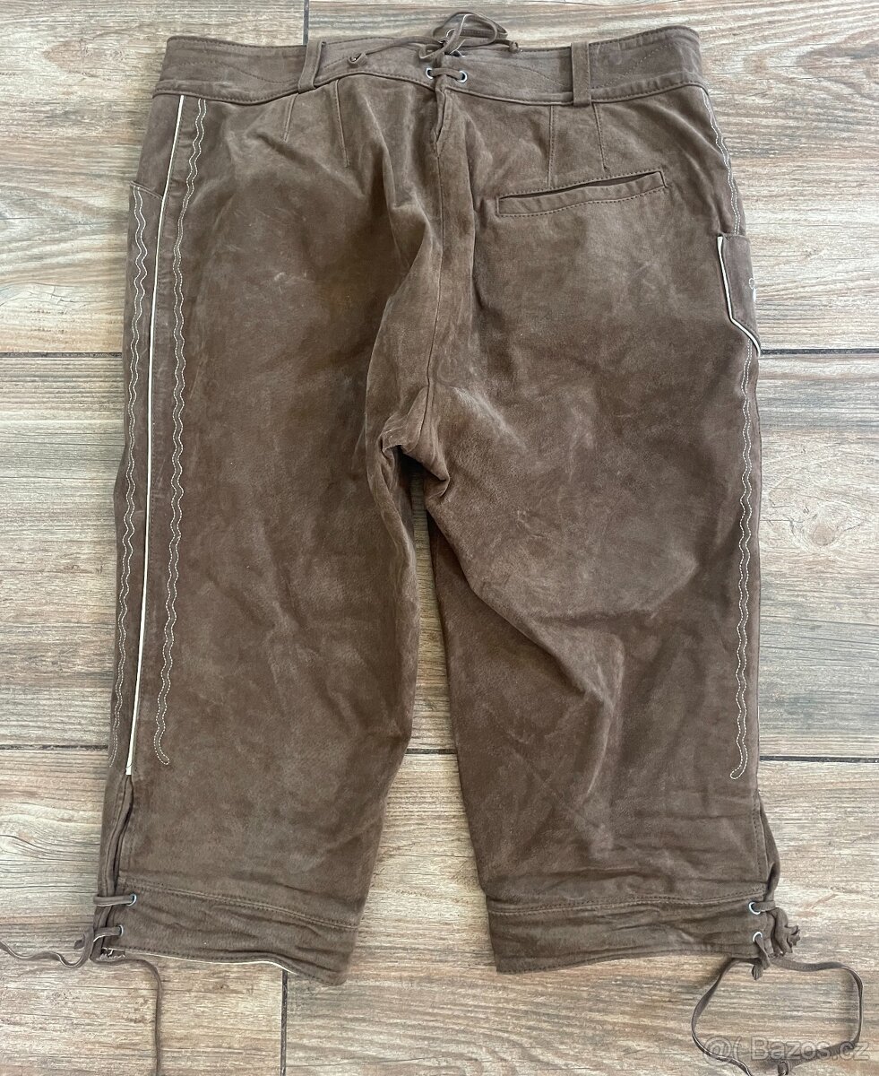 Pánské kožené dirndl kraťasy vel. S/M - 3