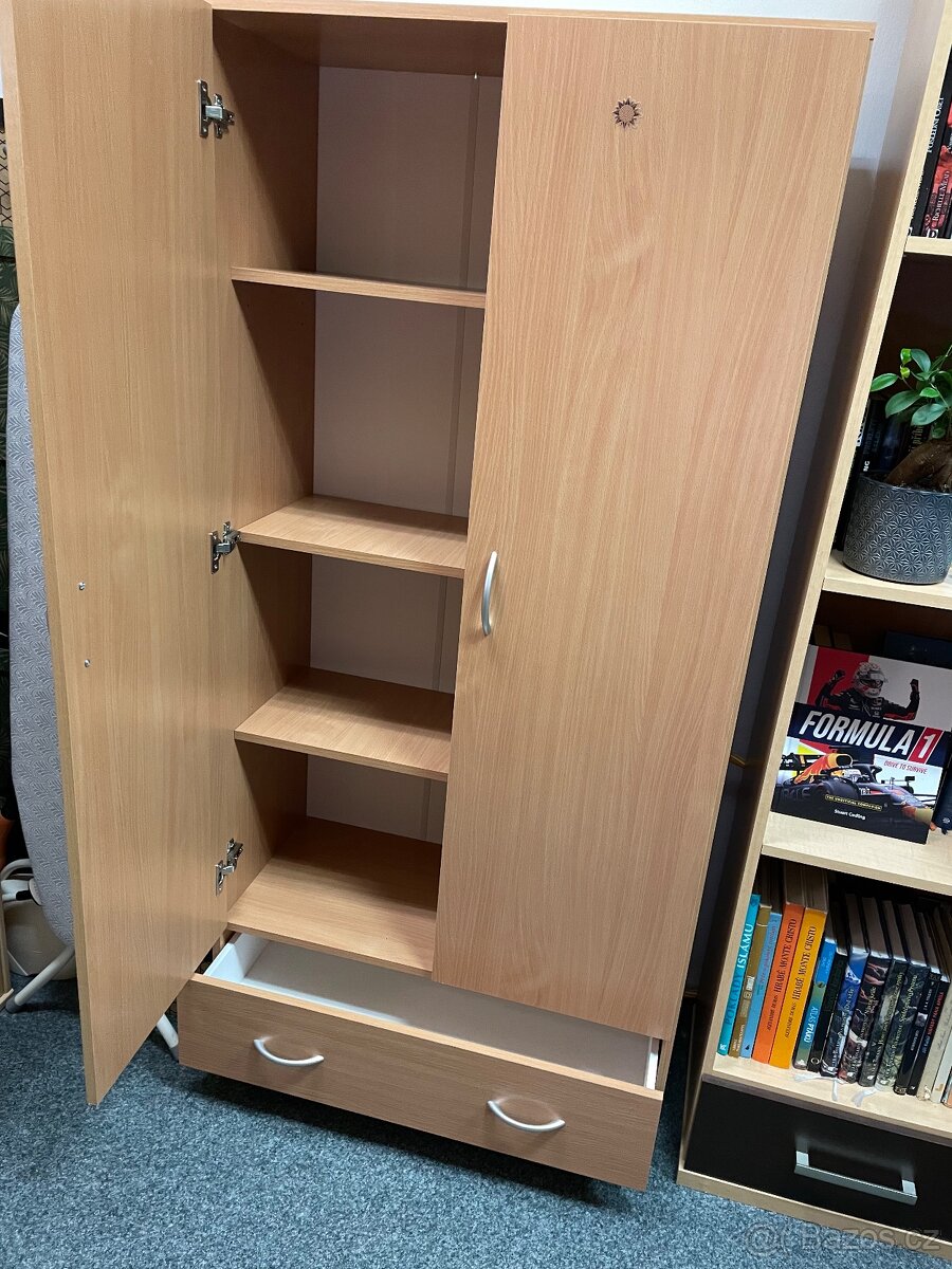 Skříň policová BEST buk - 3