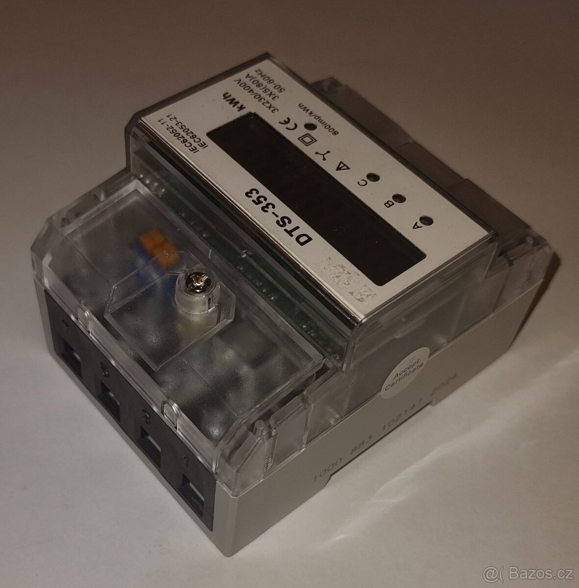 podružný třífázový digitální elektroměr DTS 353-L 80A - 3