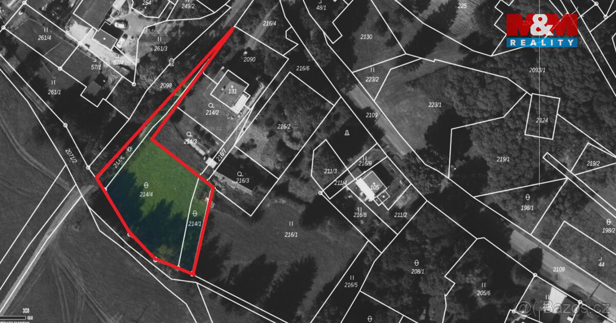 Prodej pozemku k bydlení, 1675 m², Václavov u Bruntálu - 3