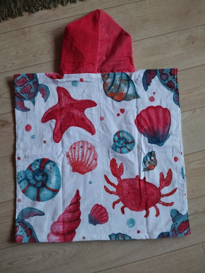 Dětské pončo 55x110 cm-Kosmonaut / Mořský svět N.O.V.É. - 3