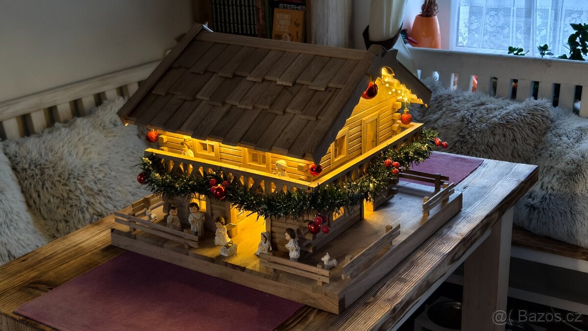 Dubový vánoční betlém - 3