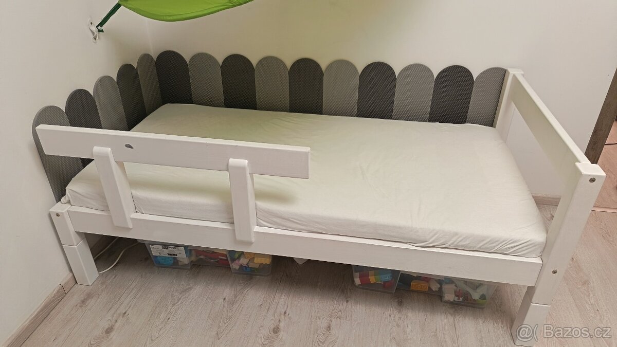 Dětská postel Benlemi 160x80cm + bočnice + matrace - 3
