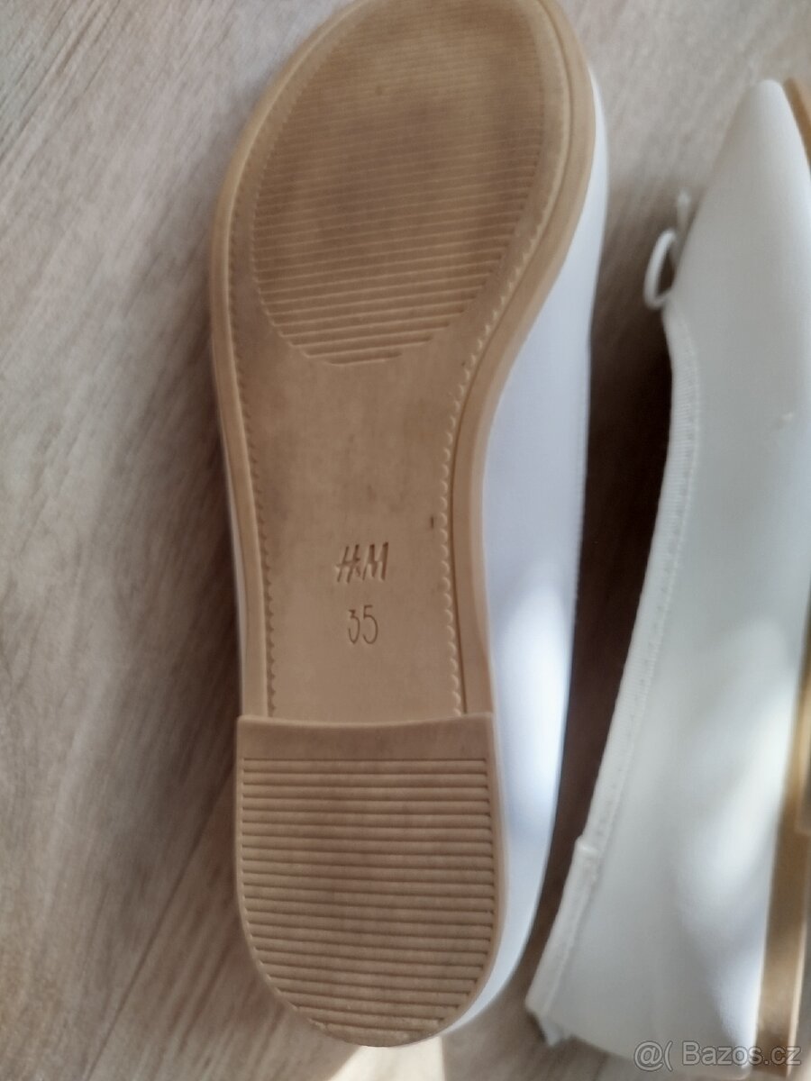 Baleríny H&M, vel.35, top stav - 3