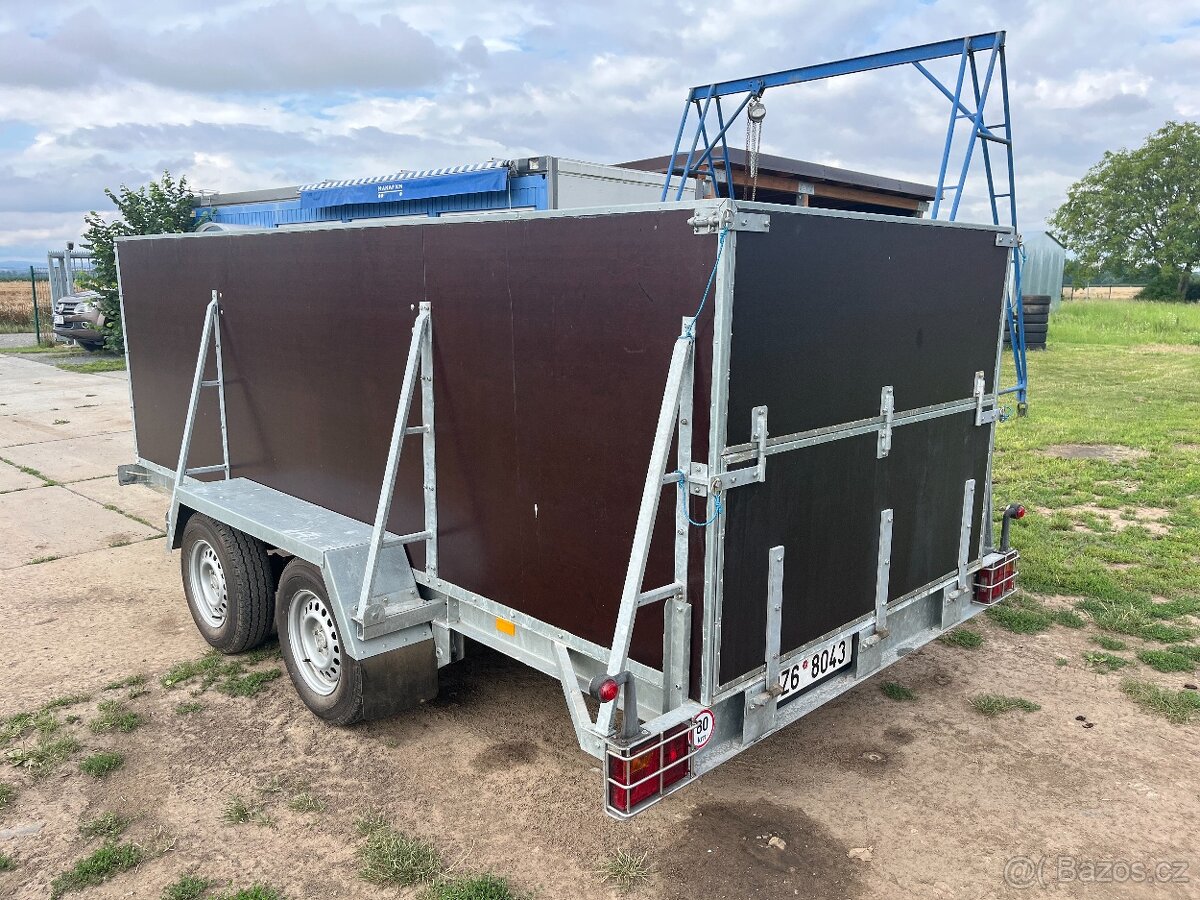 Prodám přívěs PM 35U 3 500 kg vysoké bočnice - 3