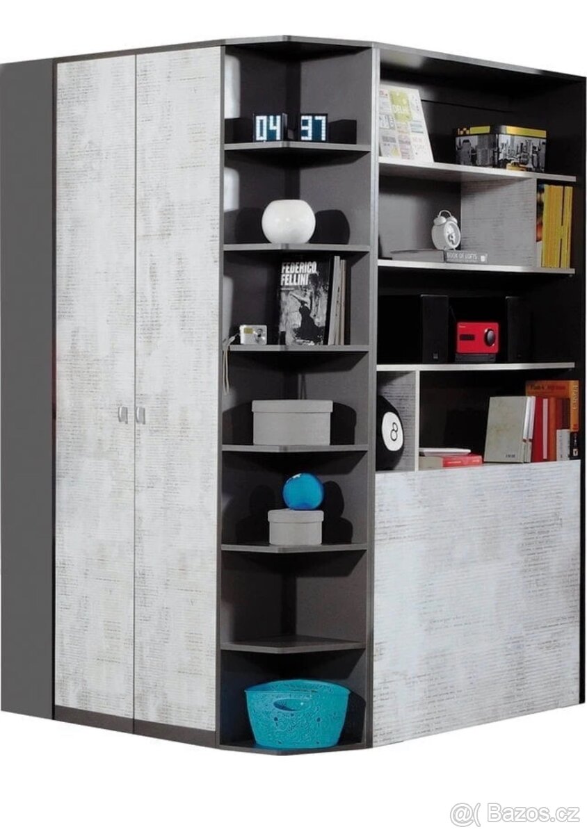 Rohová velká skříň - 3