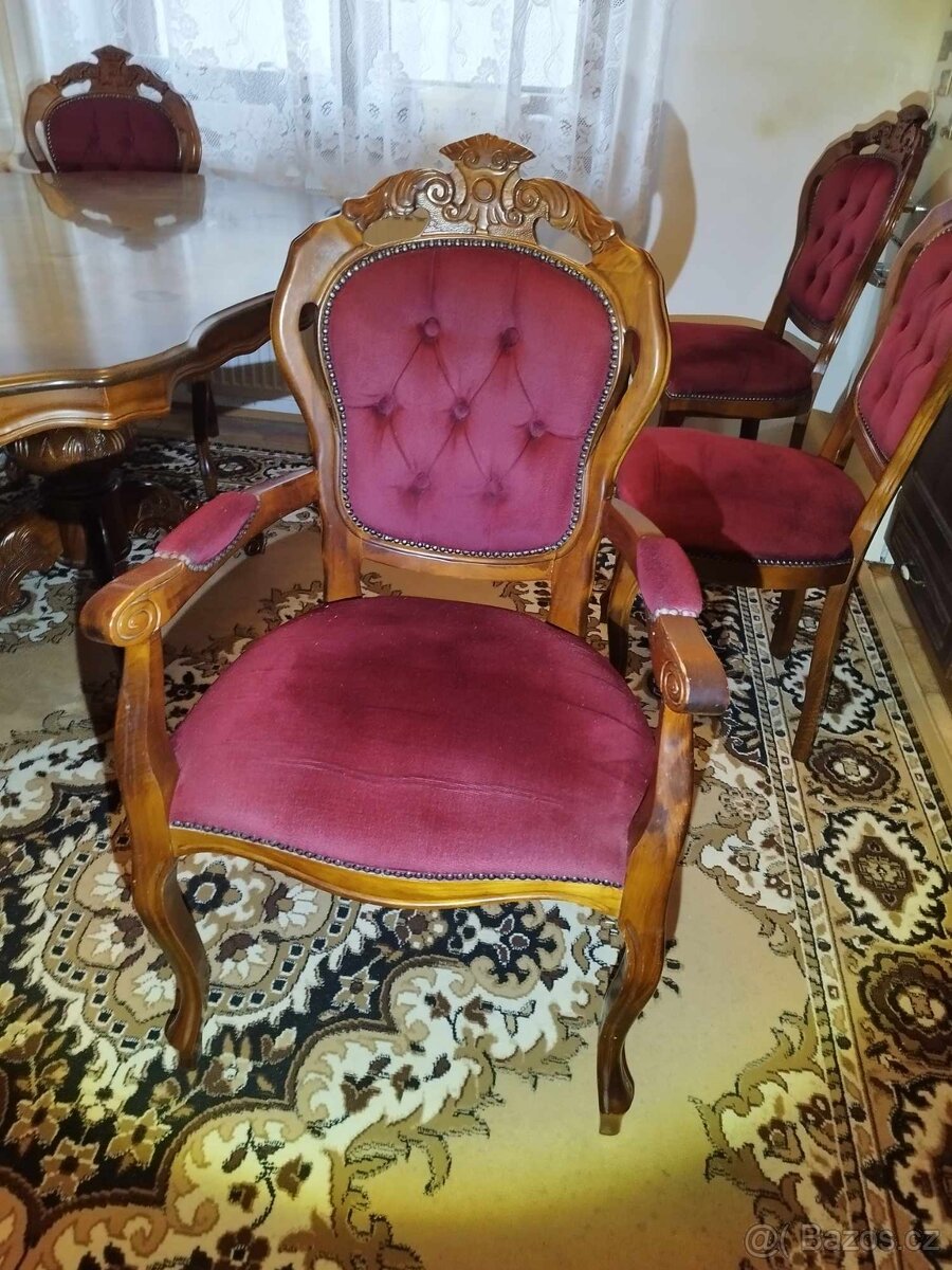 Jídelní Italská sestava , masiv Anglický dub - 3