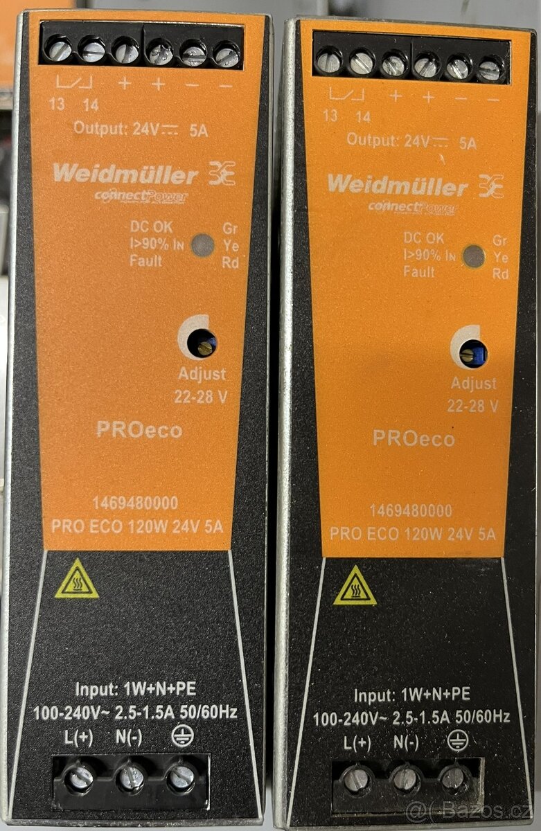 Napájecí zdroj Weidmuller PRO ECO 24V 5A 120W - 3