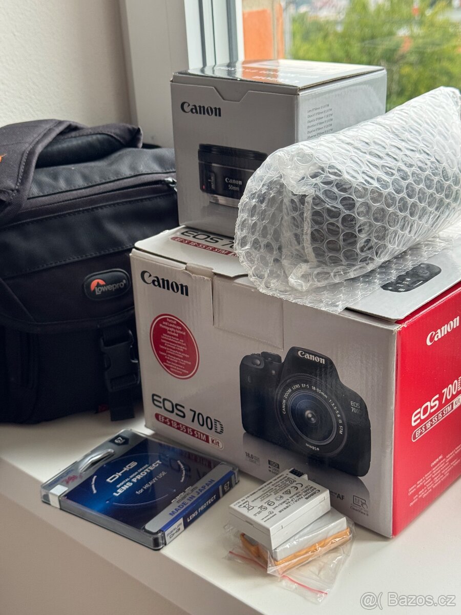 Canon EOS 700D – téměř nepoužitý set s 2 objektivy, filtrem - 3