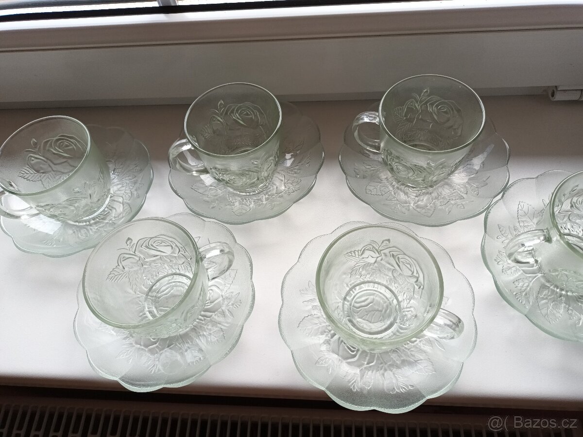 Skleněný set po babicce - 3