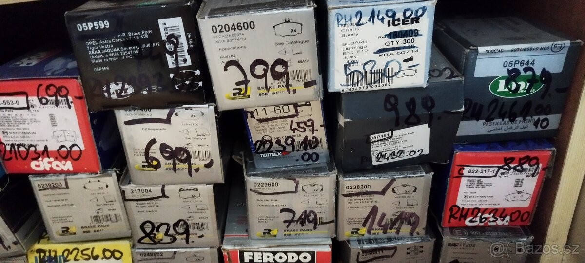 Prodám brzdové destičky