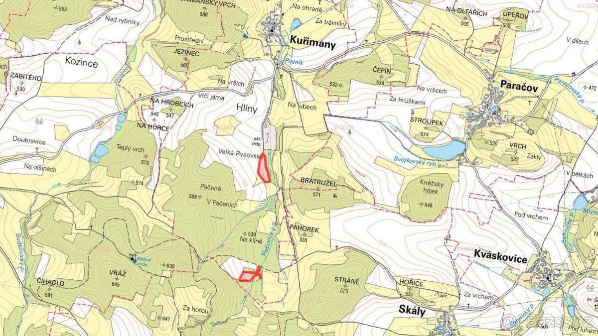 Zemědělská půda, prodej, Kuřimany, Strakonice - 3