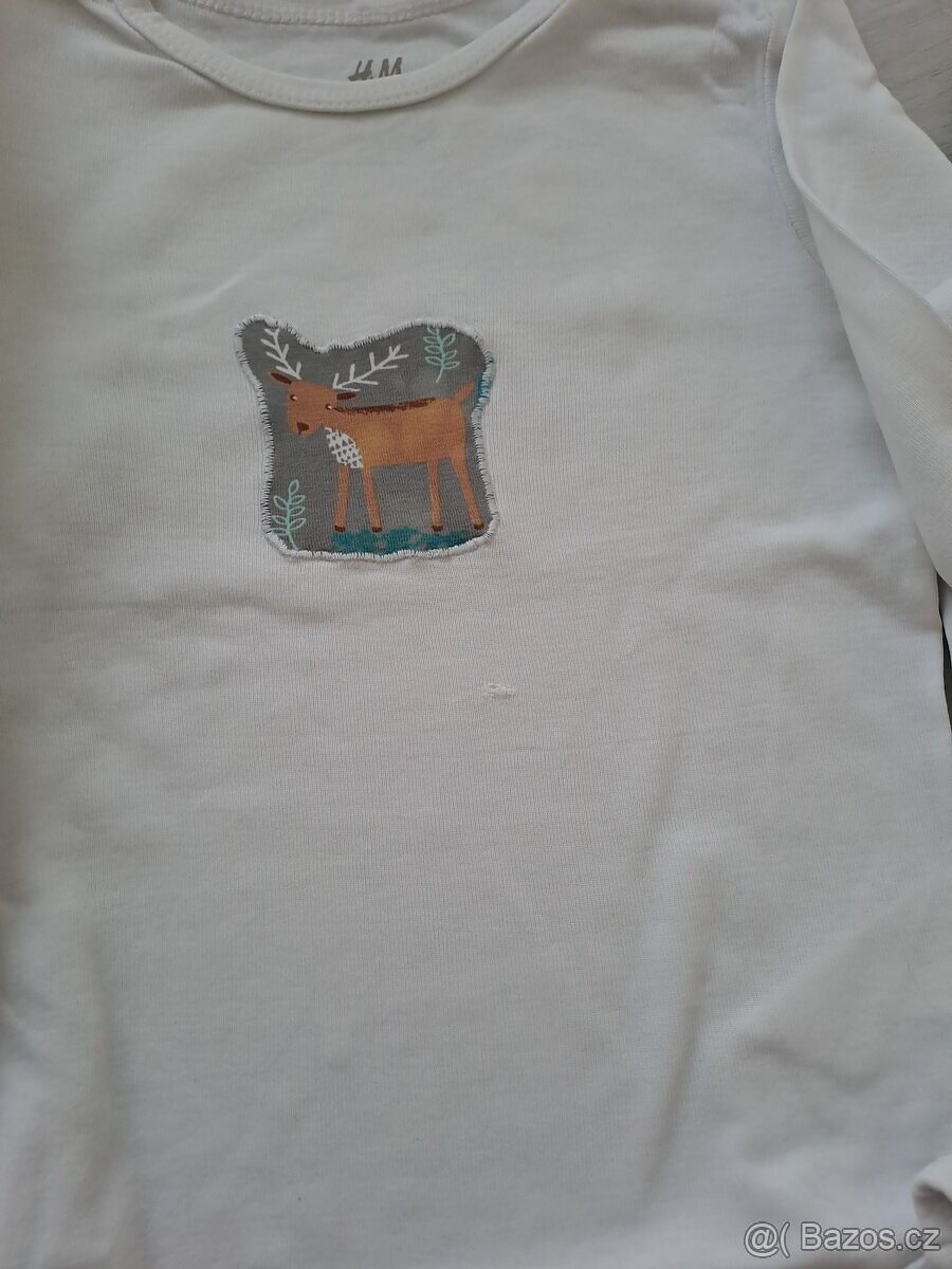 4 x body H&M s autama a se zvířátkama, vel.92 - 3