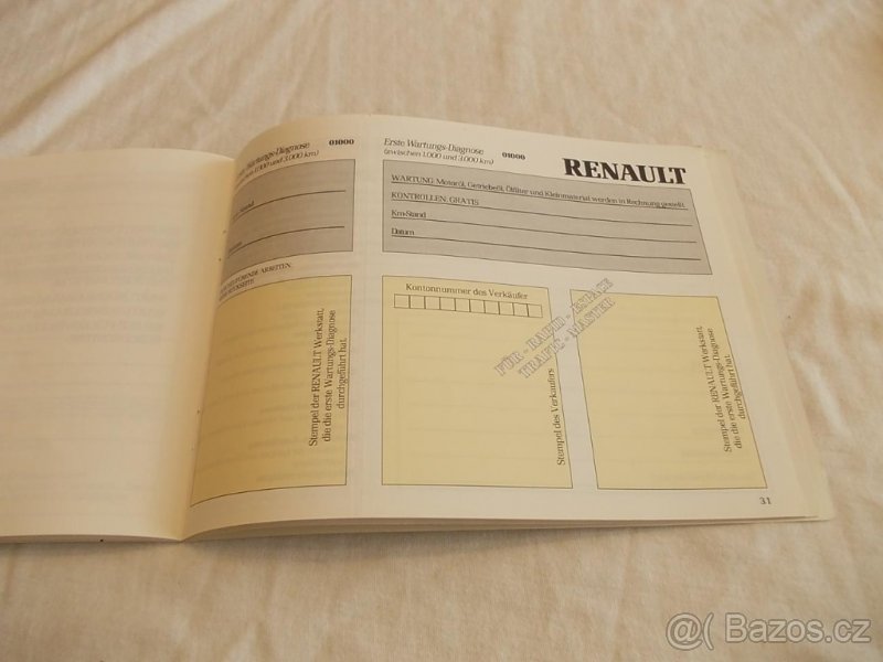 RENAULT --- servisní knížka - 3