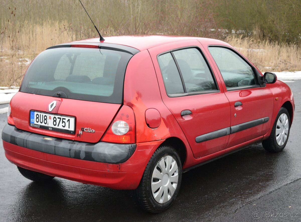 Renault Clio 1.2 16V (55 kW), r. v. 2002 – červená - 3