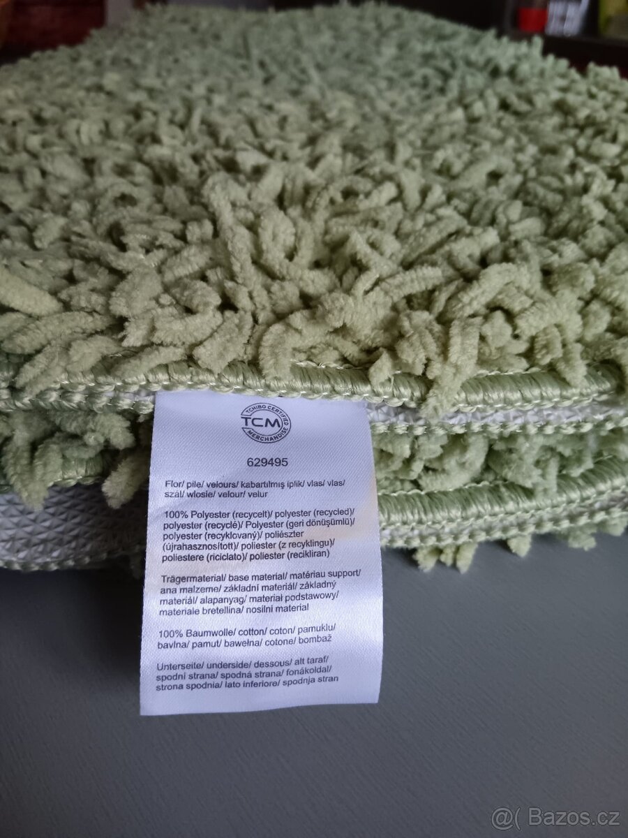 koberec Tchibo světle zelený, dredy 70x120 cm - 3