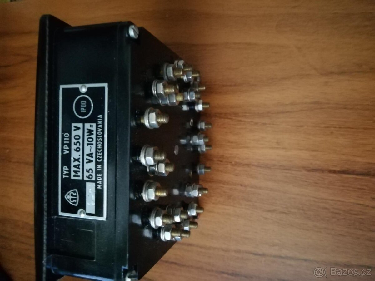 Bakelitový třípolohový přepínač VP110 - Metra Blansko - 3