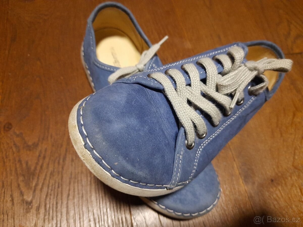 Modré kožené tenisky vel. 37 - 3