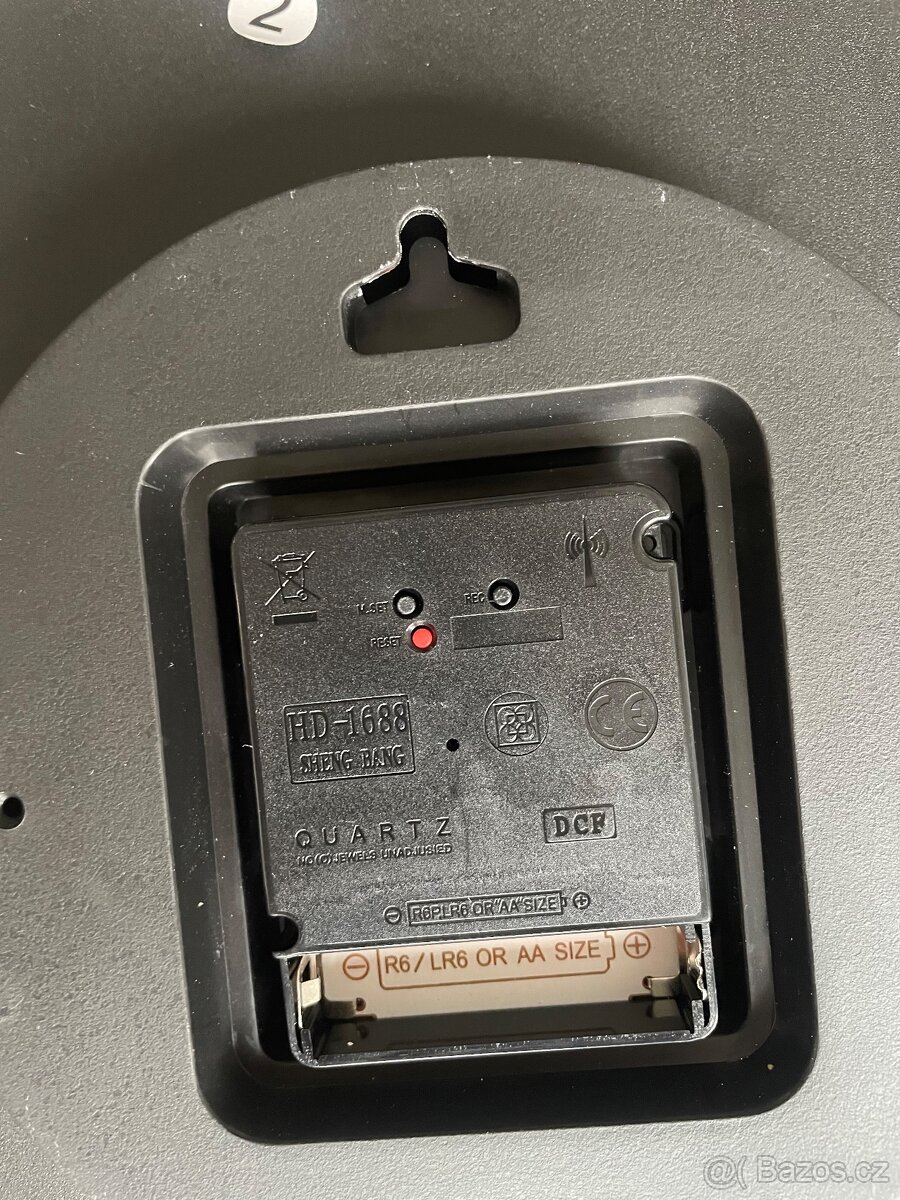 Velké Nástěnné Hodiny, Radio 🛜 Samonastavitelné , Tiché, 30 - 3