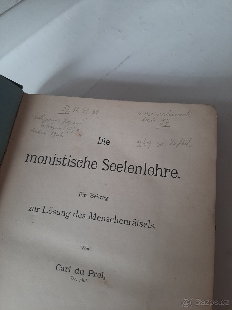 Monistická nauka duše, Německý originál - 3