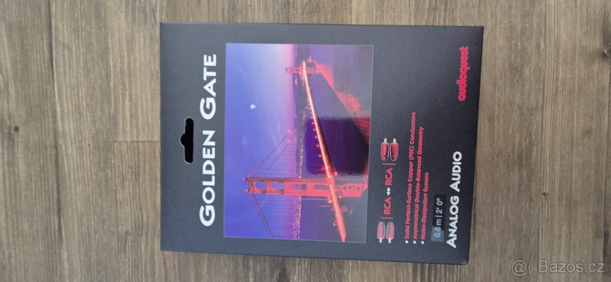 Audioquest Golden Gate 0,6m audio kabel - 3