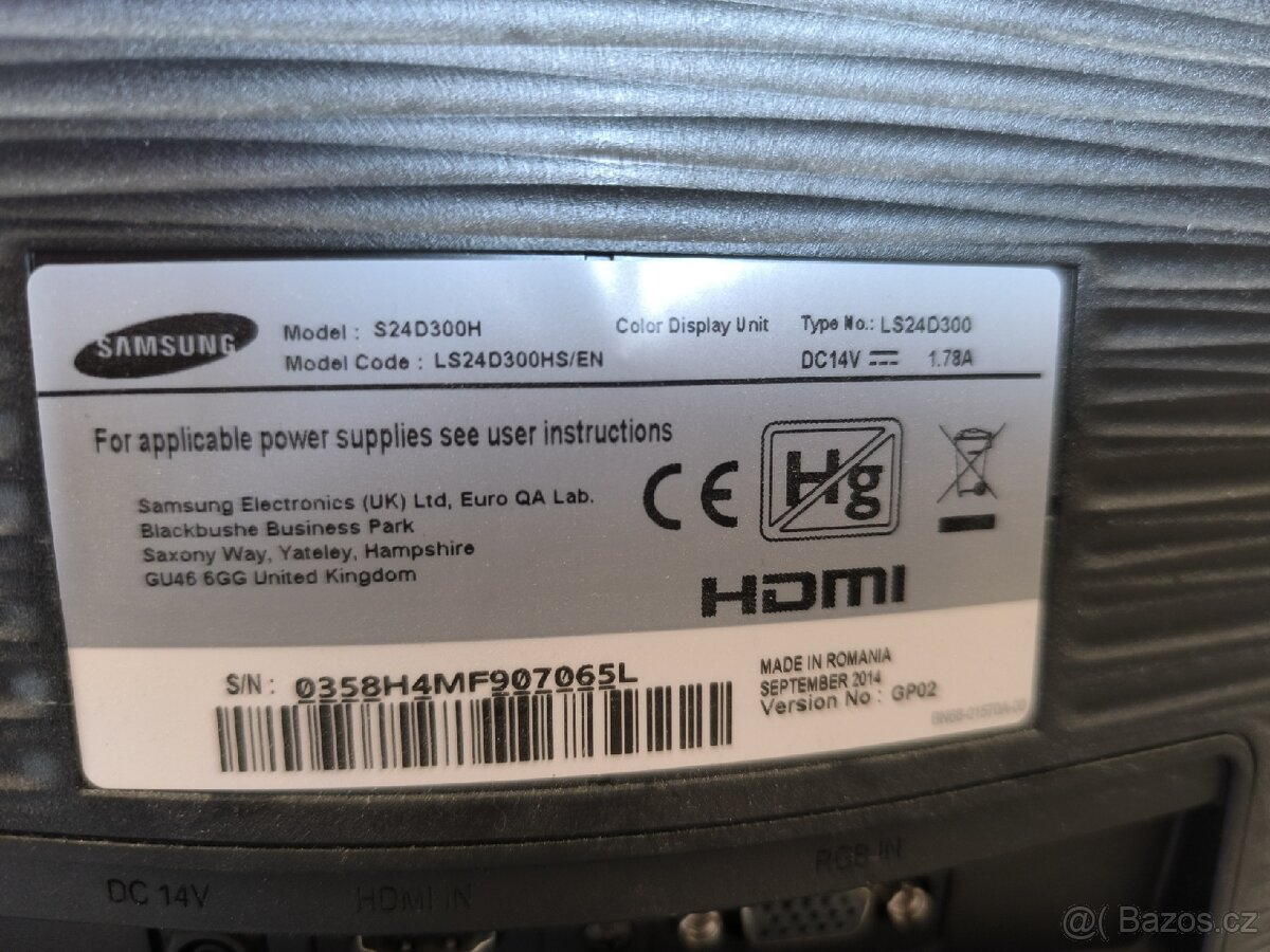 Monitor Samsung 24" 60cm - 3