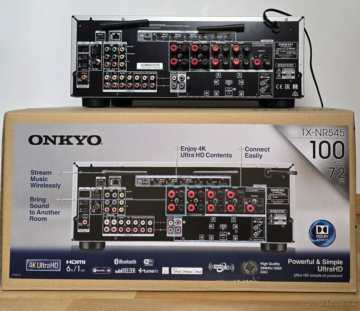 Onkyo TX-NR545 / Dolby Atmos AirPlay, Bluetooth - 3