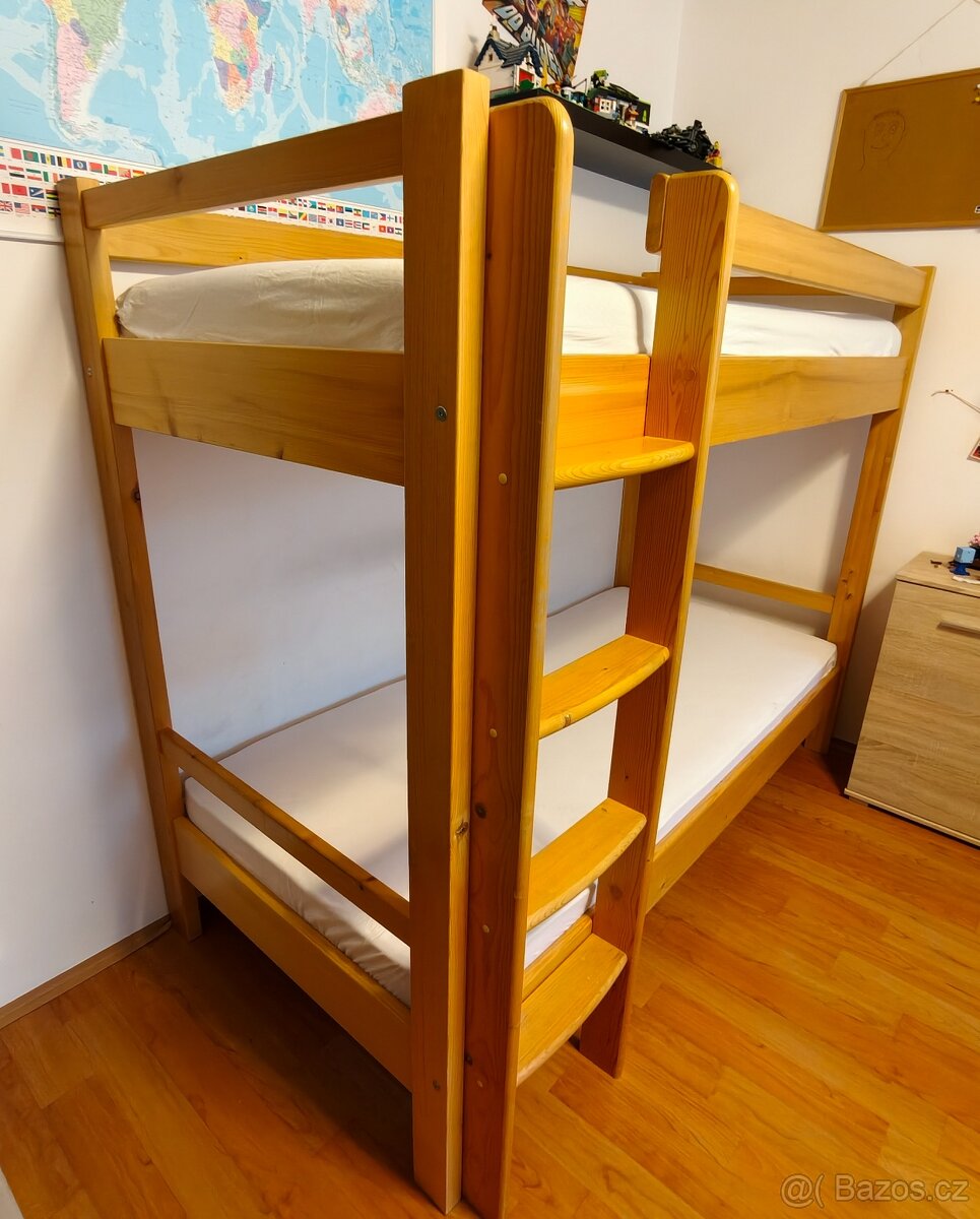 Dětská palanda z masivní borovice 90x200 - 3