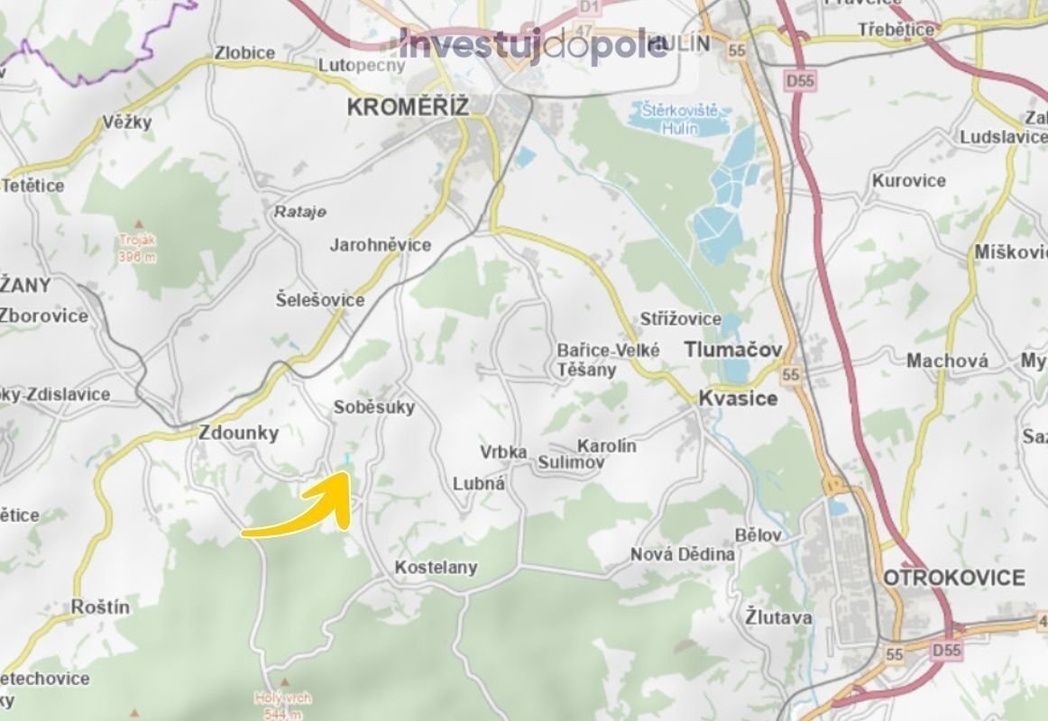 Prodej pole v k.ú. Milovice, ev.č. 2025-08-06 - 3