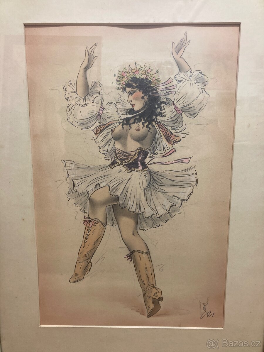 Obraz tanečnice od Jaroslav Štika - 3