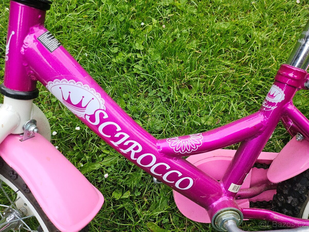 Dívčí kolo vel. 14" Scirocco - Missy s přídavnými kolečky - 3