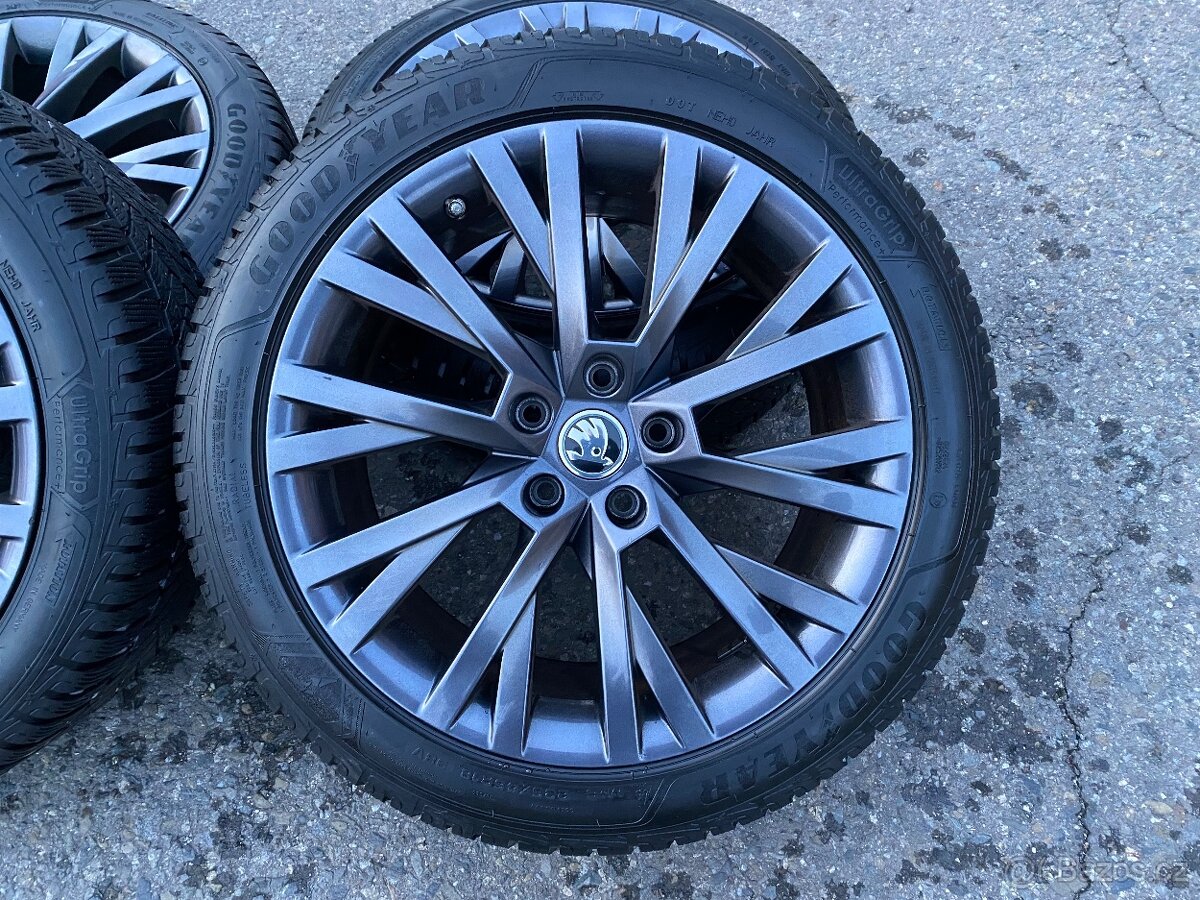 Alu kola Škoda Antares 5x112 r18,zimní pneumatiky 235/45 r18 - 3