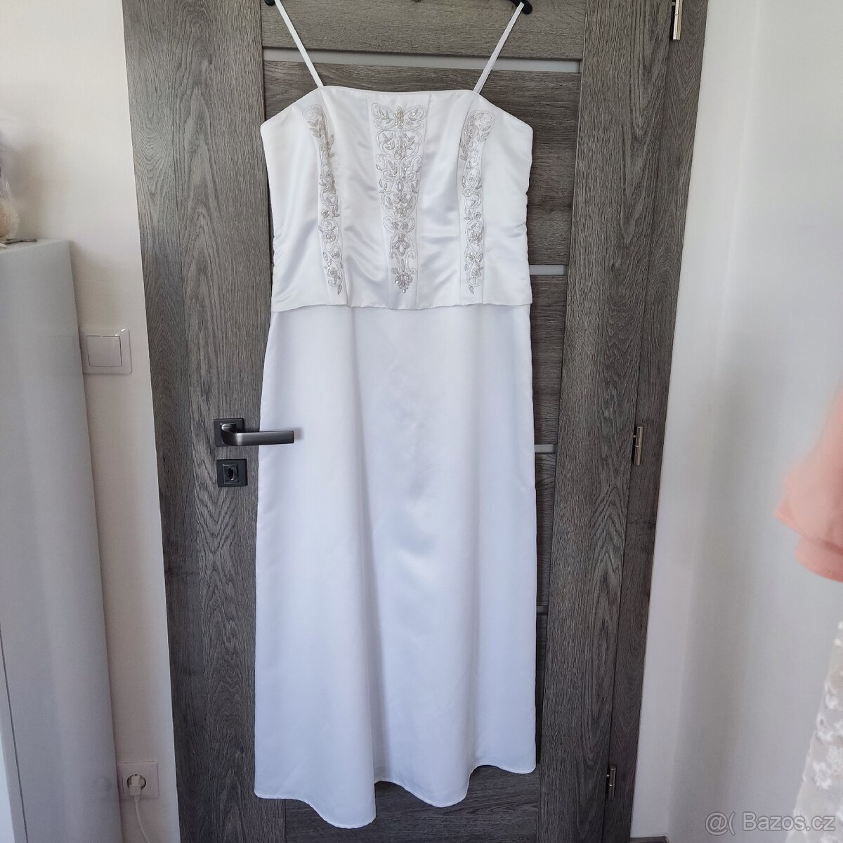 Jednoduché svatební šaty vel. 42/44 - 3