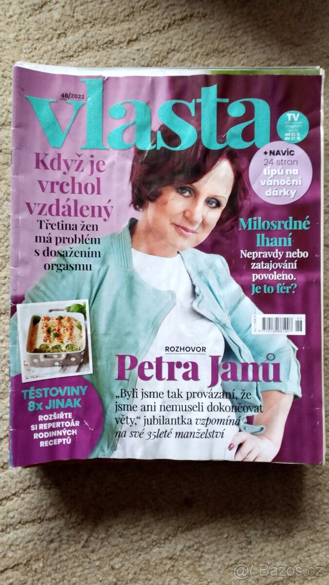 Prodám časopisy Vlasta r. 2010, 2014,2015, 2017, 2018, 2023 - 3