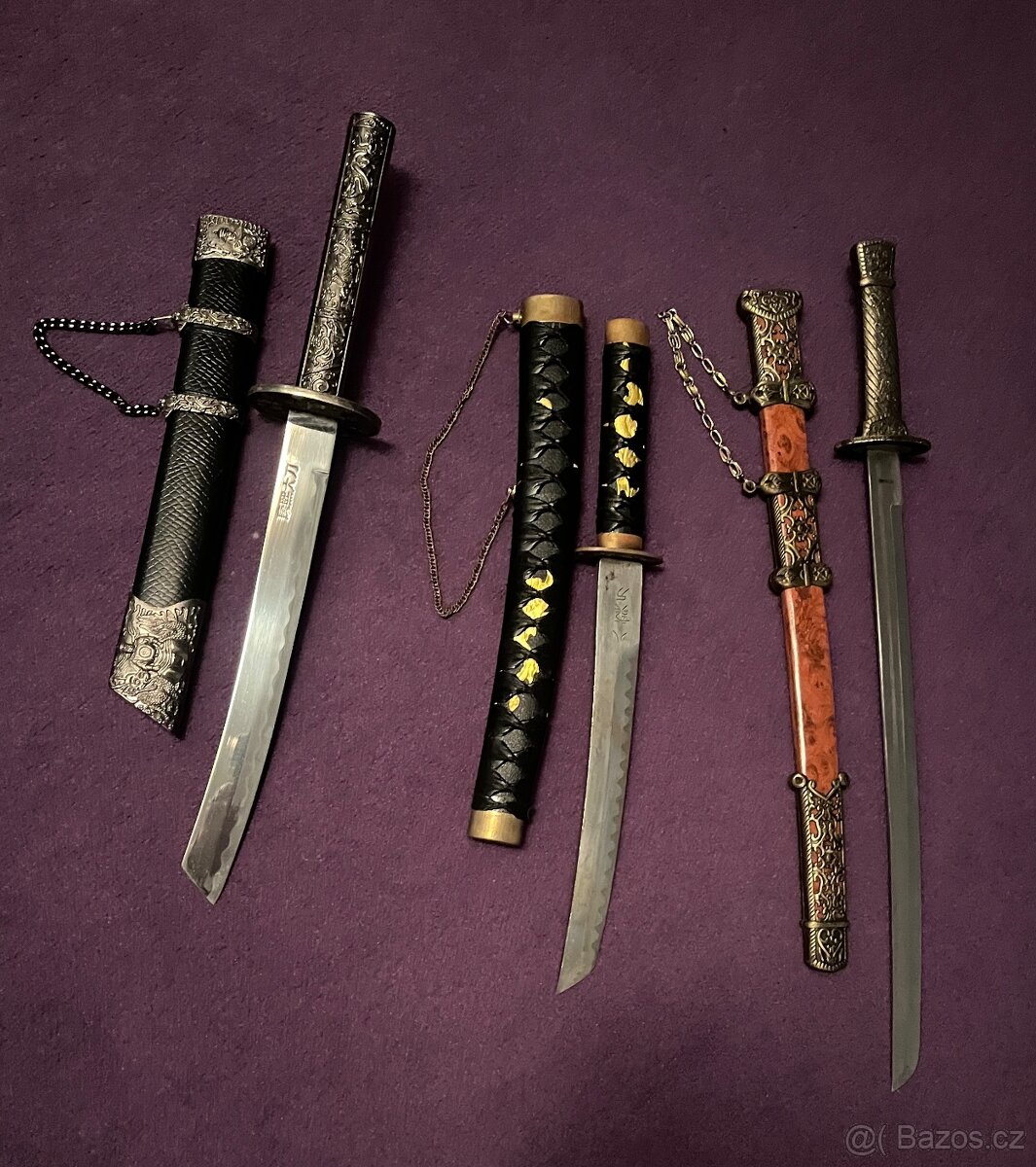 Sada 3 dekorativních mečů/dýk – 50 cm + 60 cm - 3